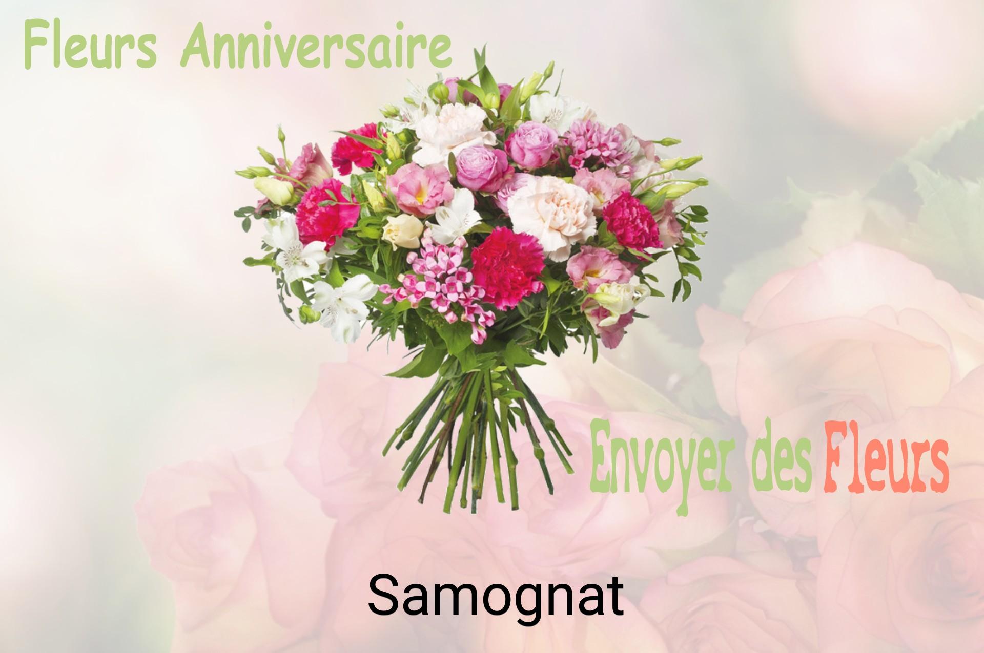 Bouquet de fleurs d’anniversaire livré à Samognat